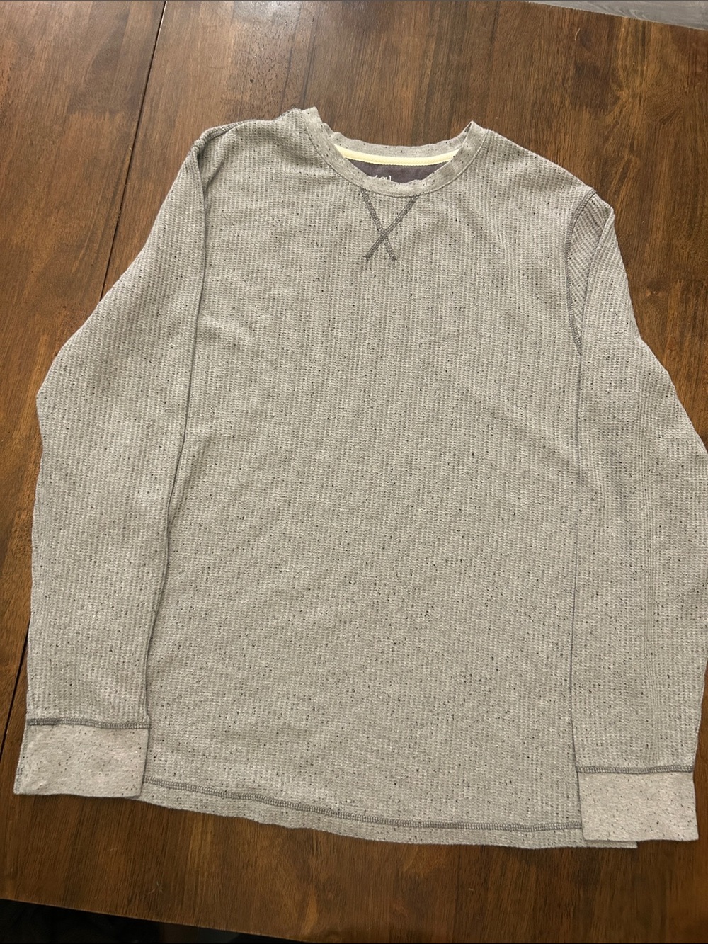 2 George Men's Long Sleeve Thermal Crewneck